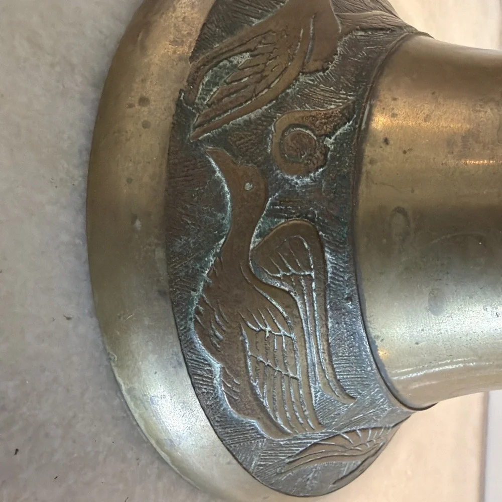 Vintage Brass Pedestal Punch/compote BowlES0003